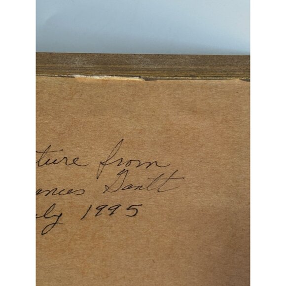 Vintage Gold Ornate Frame Hummingbird Artwork Matted Print - Picture 7 of 10